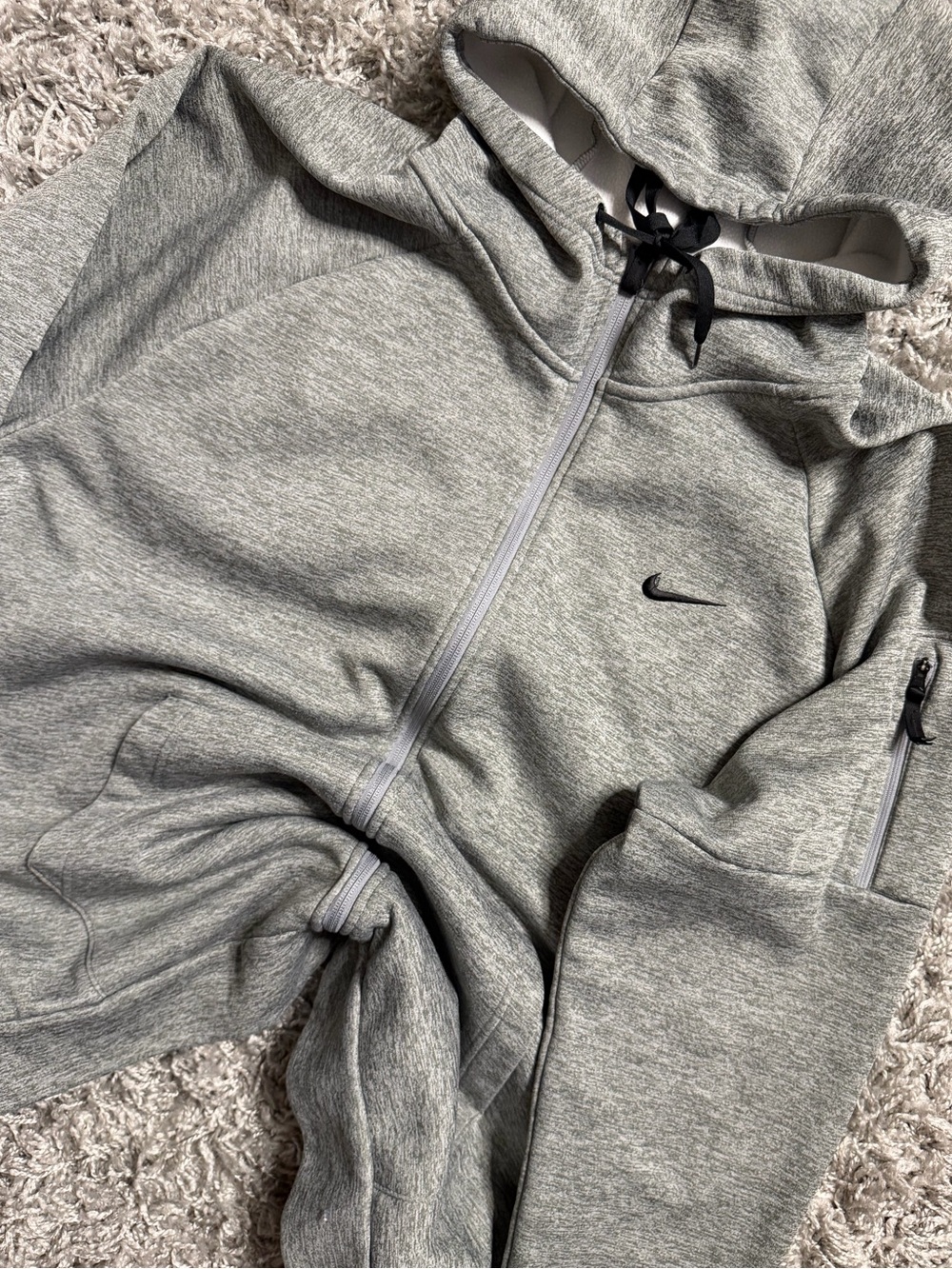 Nike Gray Zip Hoodie